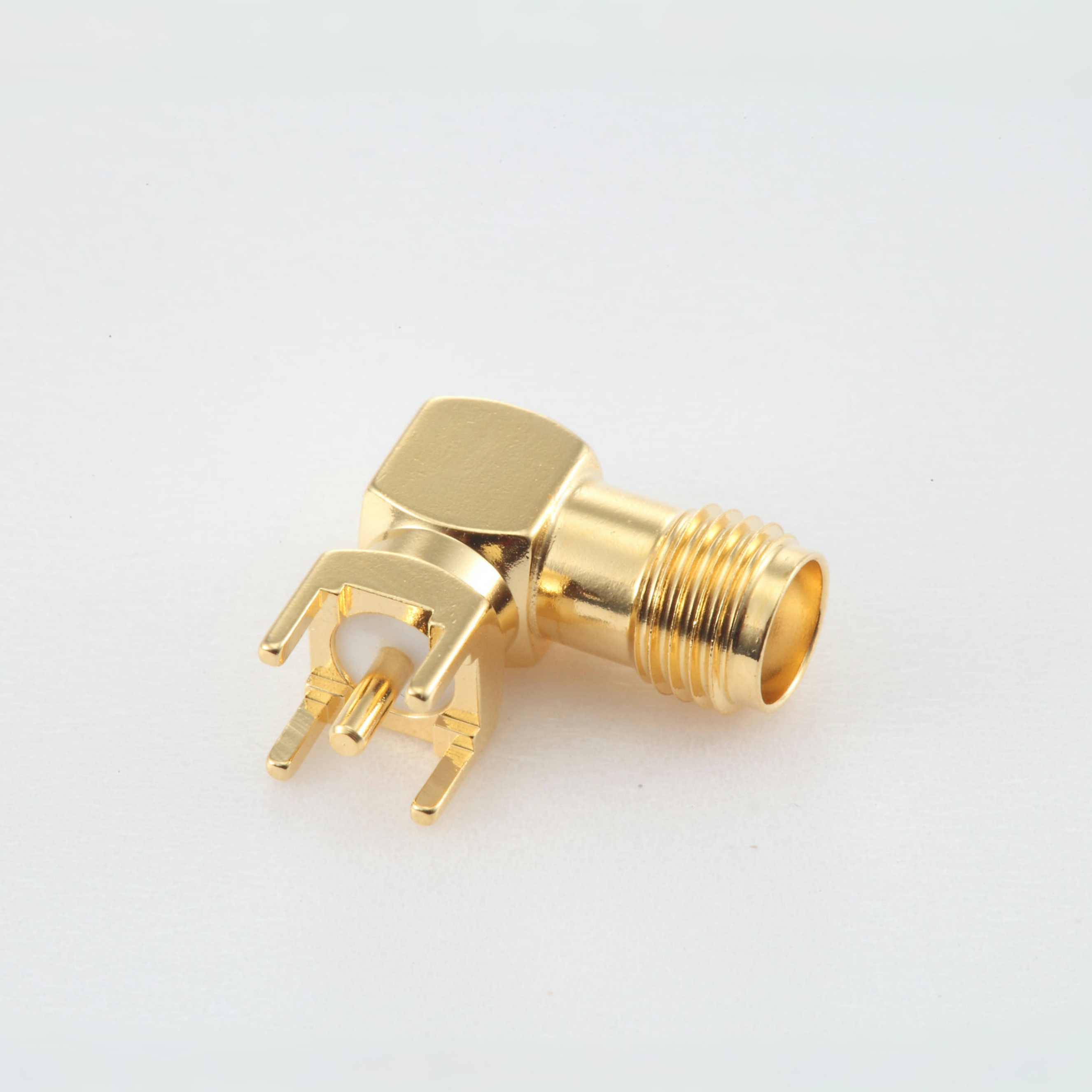 SMA-K_印制板安装_直插弯式